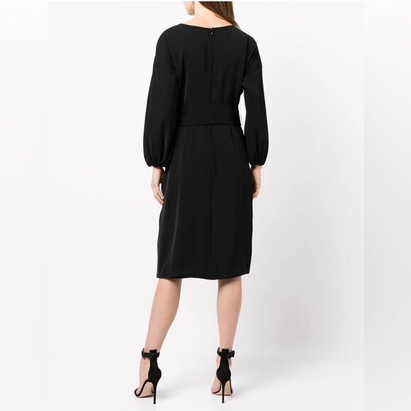 Sachin & Babi Annie Belted Midi Dress in Black, NWT, Size 20 - Picture 2 of 7